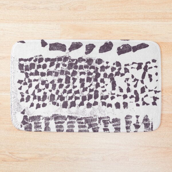 Item preview, Three Grains Textured Monoprint - Snow + Fig designed and sold by Irene Estelle.