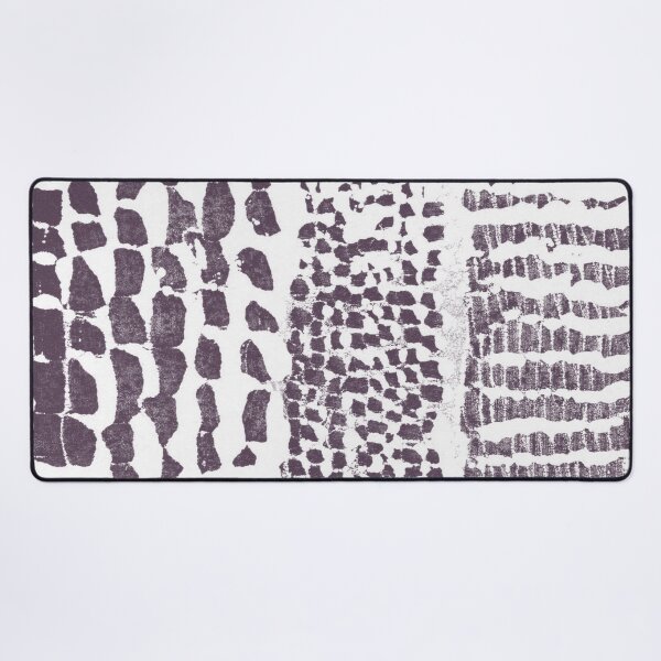 Item preview, Three Grains Textured Monoprint - Snow + Fig designed and sold by Irene Estelle.