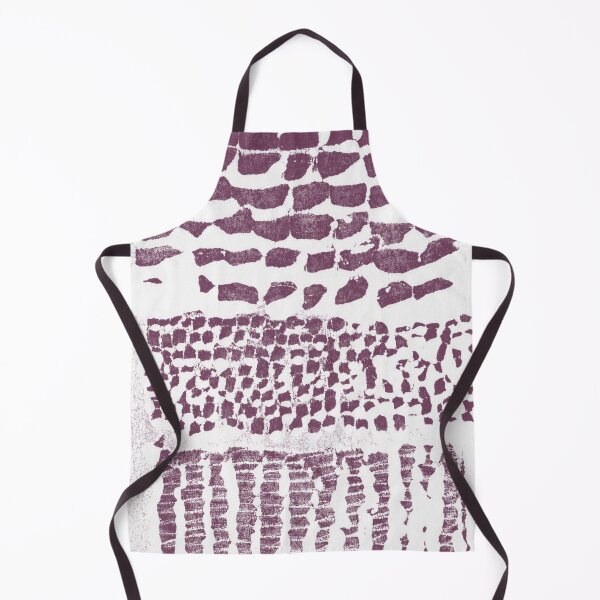 Item preview, Three Grains Textured Monoprint - Snow + Beet designed and sold by Irene Estelle.