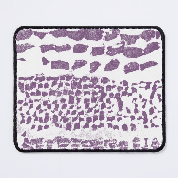 Item preview, Three Grains Textured Monoprint - Snow + Plum designed and sold by Irene Estelle.