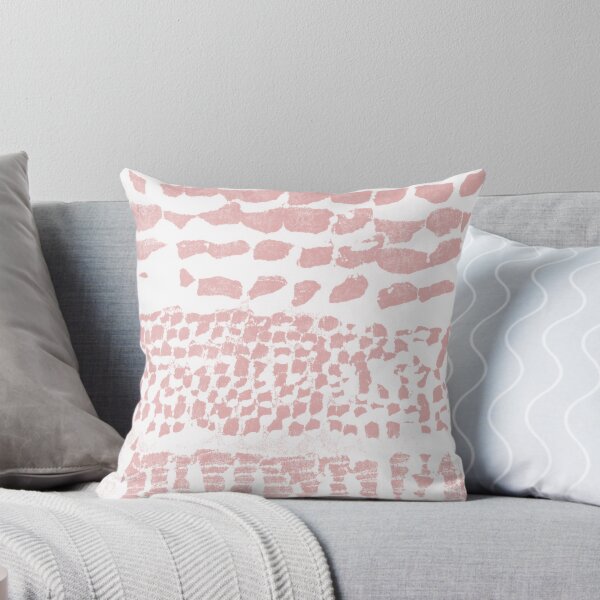Item preview, Three Grains Textured Monoprint - Snow + Rose designed and sold by Irene Estelle.