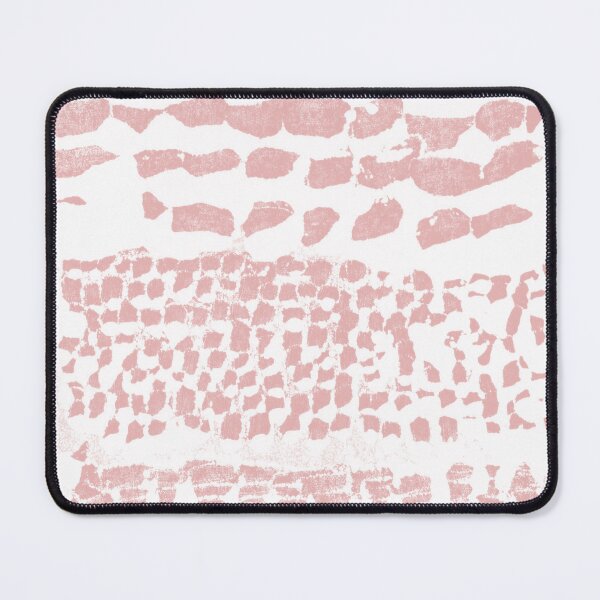 Item preview, Three Grains Textured Monoprint - Snow + Rose designed and sold by Irene Estelle.