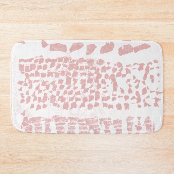 Item preview, Three Grains Textured Monoprint - Snow + Rose designed and sold by Irene Estelle.