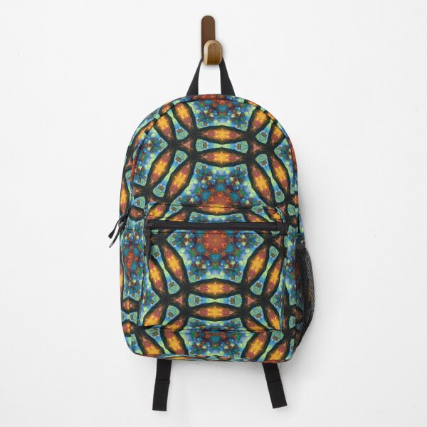 Item preview, Prismatic Cellwork - Multicolor Geometric Lattice Pattern, Glasslike Surface Texture designed and sold by The Artful Vagabond.