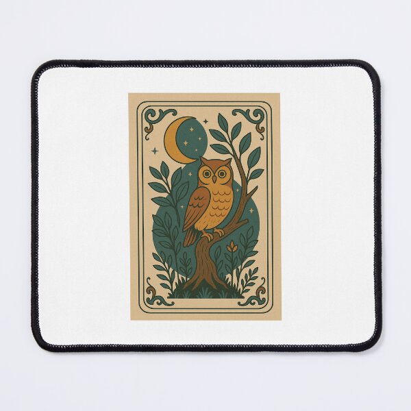 Item preview, Retro Collection Card - Owl and Moon designed and sold by Foresight-STU.