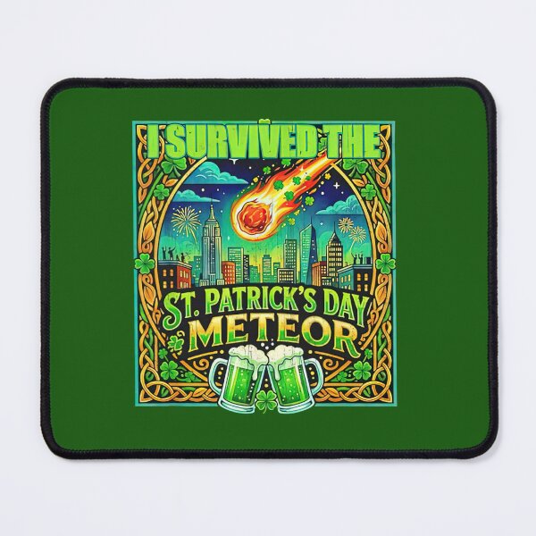 Item preview, I Survived St Patrick’s Day Meteor 2026 Funny Quote designed and sold by koffmannohe.