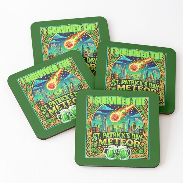 Item preview, I Survived St Patrick’s Day Meteor 2026 Funny Quote designed and sold by koffmannohe.