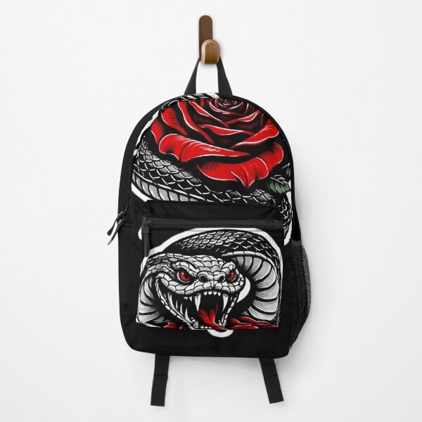 Item preview, Snake and Rose Tattoo Sticker – Gothic Serpent Floral Design designed and sold by GRYFFWEAR.