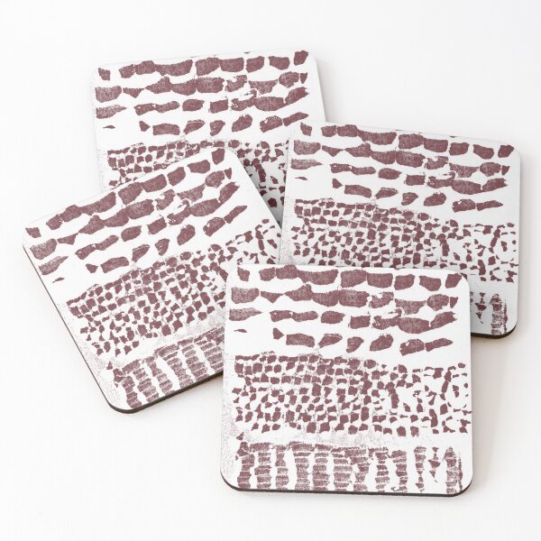 Item preview, Three Grains Textured Monoprint - Snow + Wine designed and sold by Irene Estelle.