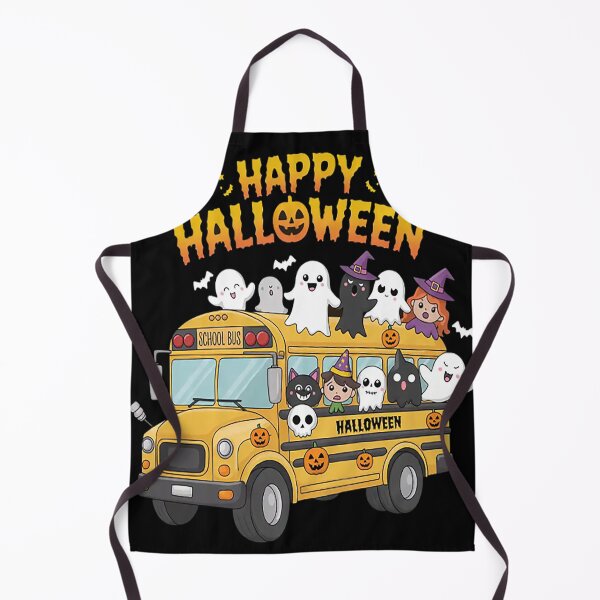 Item preview, Teacher Halloween School Bus Driver Cute Ghost Witch Party designed and sold by CottonCandyPrin.