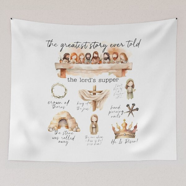 Item preview, The Greatest Story Ever Told Lord's Supper Easter Shirt designed and sold by OlyvieArt.