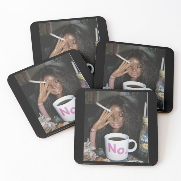 Item preview, Funny Distressed Doll Smoking Face Meme designed and sold by koffmannohe.