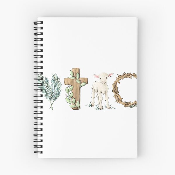 Item preview, Easter Symbols Lamb Cross Palm Crown Art designed and sold by OlyvieArt.
