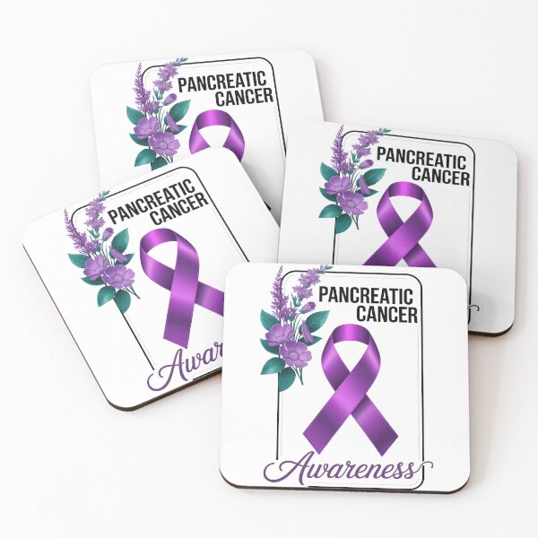 Item preview, Floral Pancreatic Cancer Awareness Ribbon designed and sold by TrinaEspinoza.
