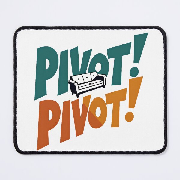 Item preview, PIVOT! PIVOT! – FRIENDS Inspired Couch Quote | Funny Pop Culture Sticker & T‑Shirt Design designed and sold by Nene's design.