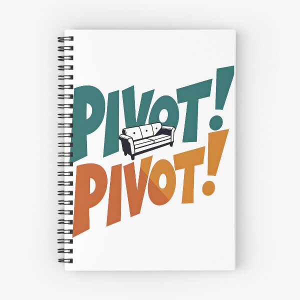 Item preview, PIVOT! PIVOT! – FRIENDS Inspired Couch Quote | Funny Pop Culture Sticker & T‑Shirt Design designed and sold by Nene's design.