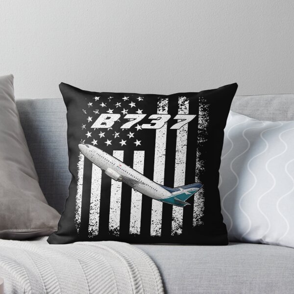 Item preview, B737 American Flag Aviation Shirt designed and sold by Emberglowo.