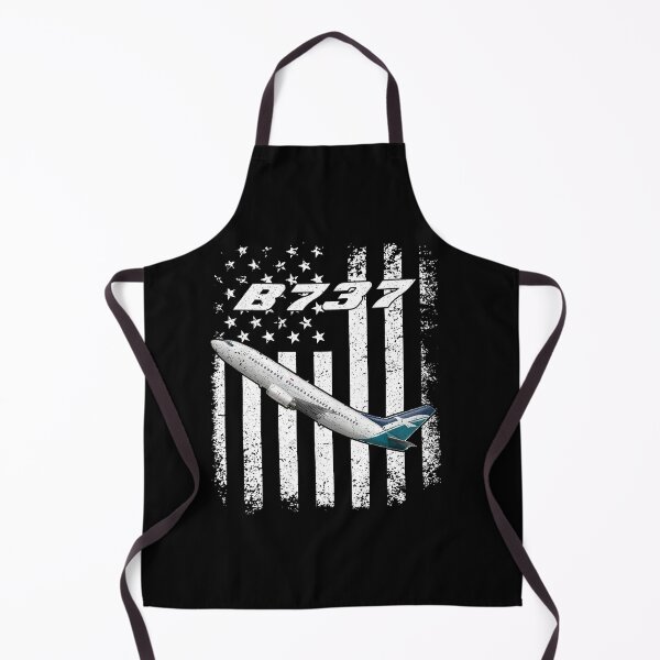 Item preview, B737 American Flag Aviation Shirt designed and sold by Emberglowo.