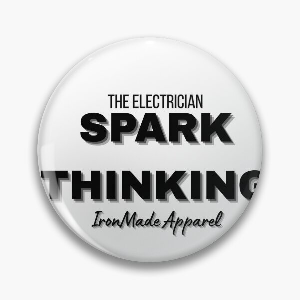 Item preview, Spark Thinking Electrician Shirt – Clever Electrical Humor Tee for Linemen, Technicians & Skilled Trade Pros designed and sold by IronMade Apparel.