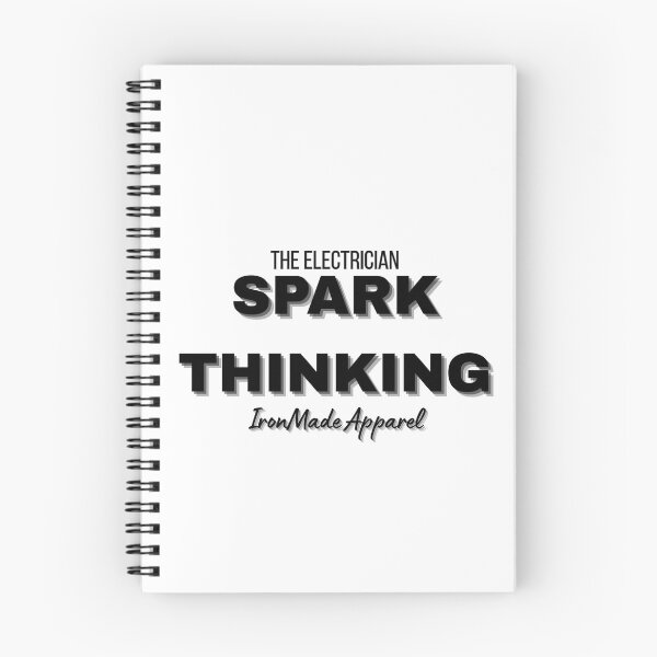 Item preview, Spark Thinking Electrician Shirt – Clever Electrical Humor Tee for Linemen, Technicians & Skilled Trade Pros designed and sold by IronMade Apparel.