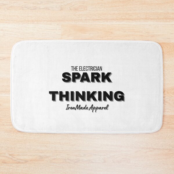 Item preview, Spark Thinking Electrician Shirt – Clever Electrical Humor Tee for Linemen, Technicians & Skilled Trade Pros designed and sold by IronMade Apparel.