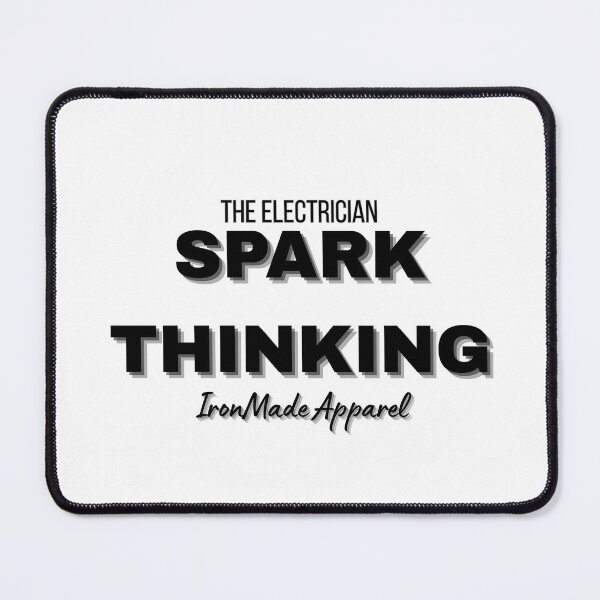 Item preview, Spark Thinking Electrician Shirt – Clever Electrical Humor Tee for Linemen, Technicians & Skilled Trade Pros designed and sold by IronMade Apparel.