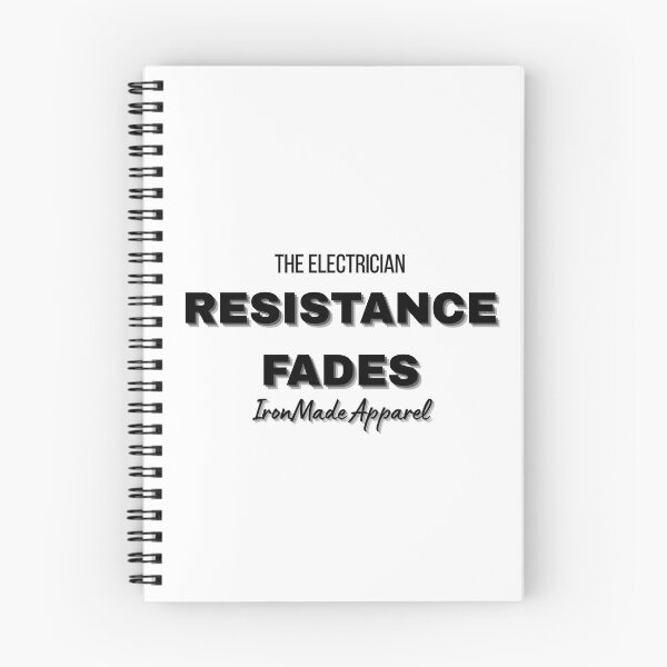 Item preview, Resistance Fades Electrician T-Shirt – Ohm Law Humor Tee for Linemen & Electrical Engineers designed and sold by IronMade Apparel.