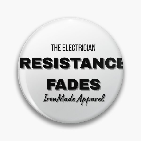 Item preview, Resistance Fades Electrician T-Shirt – Ohm Law Humor Tee for Linemen & Electrical Engineers designed and sold by IronMade Apparel.