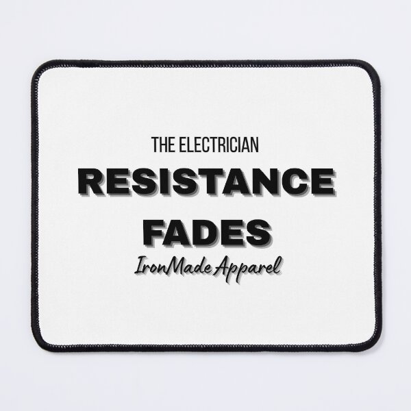 Item preview, Resistance Fades Electrician T-Shirt – Ohm Law Humor Tee for Linemen & Electrical Engineers designed and sold by IronMade Apparel.