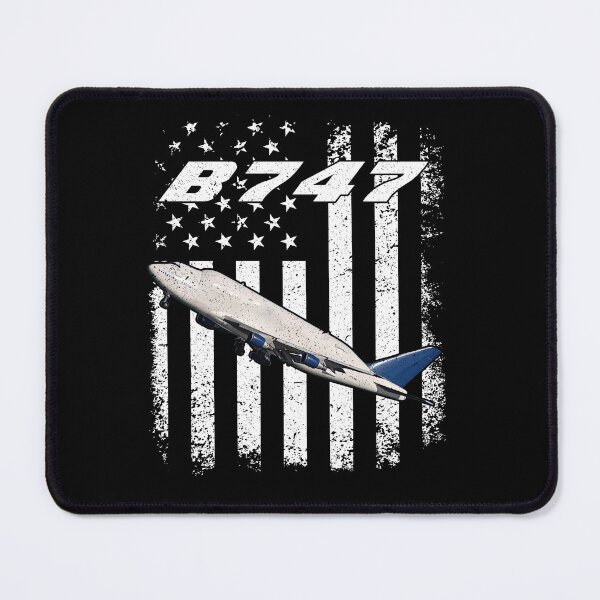 Item preview, B747 American Flag Aviation Shirt designed and sold by Emberglowo.