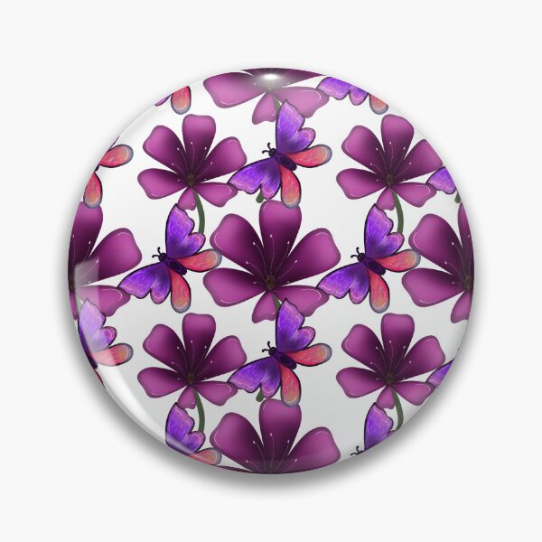 Item preview, Hyper-Bloom Purple Butterfly: Dark Maximalist Floral Pattern designed and sold by HopeAndHustle.
