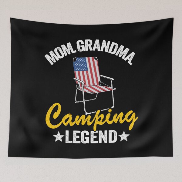 Item preview, Mom Grandma Camping Legend American Flag Women Camping designed and sold by SylviaYLaughlin.