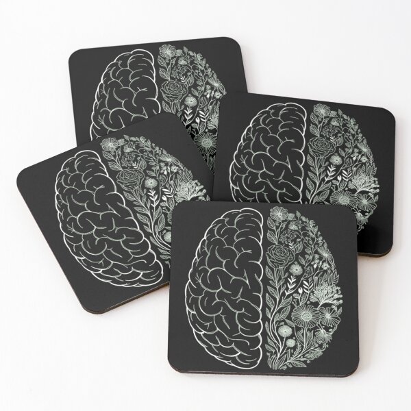 Item preview, Floral Brain Mental Health Eco-Friendly Nurse designed and sold by TrinaEspinoza.