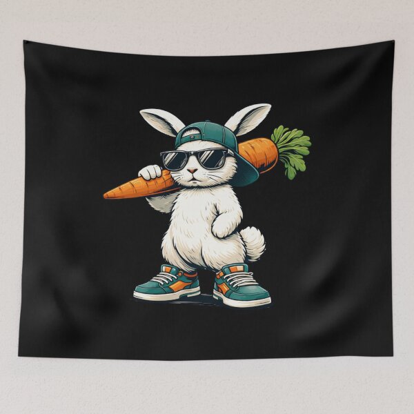 Item preview, Funny Easter Bunny with Carrot Rabbit Easter Boys Kids designed and sold by AnitaBice.