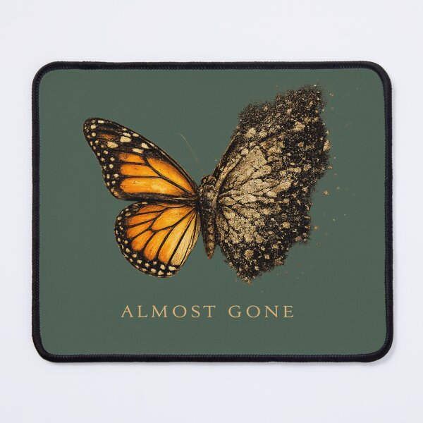 Item preview, Almost Gone Butterfly Extinction Awareness Monarch Butterfly Climate Change Nature Design designed and sold by OrbitOfMind.