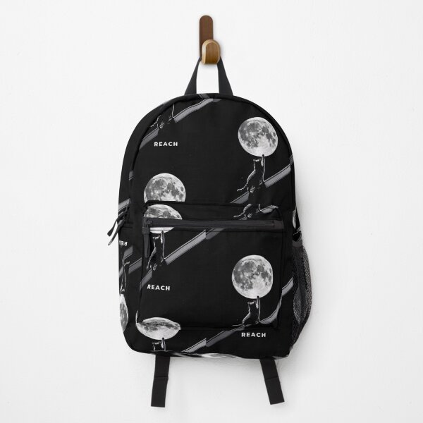 Item preview, Cat Reaching For The Moon Aesthetic Graphi designed and sold by IvoryArtDesign.