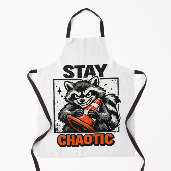 Item preview, Stay Chaotic Raccoon Funny Mischievous Trash Panda Streetwear Design designed and sold by HobsS.