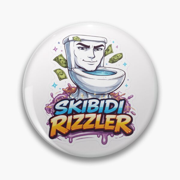 Item preview, Skibidi Rizzler Meme Sticker – Funny Ohio Sigma Toilet Design designed and sold by SparkVault.