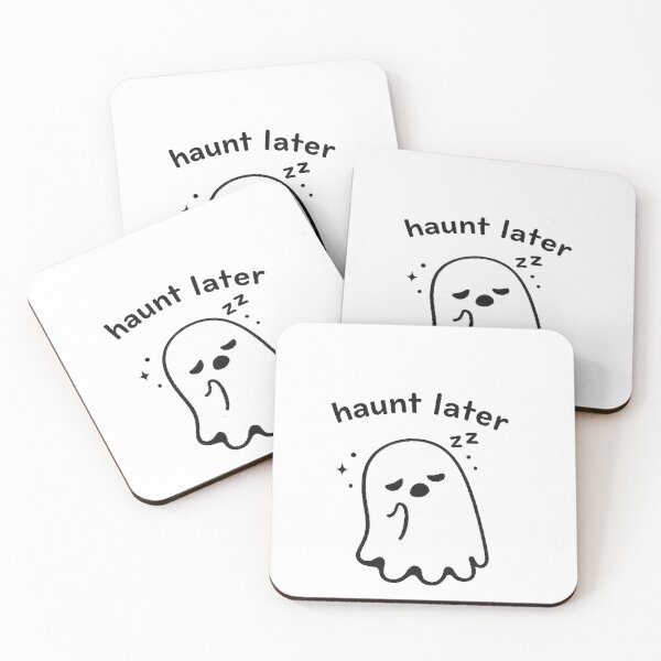 Item preview, Haunt Later Ghost Funny Cute Sleepy designed and sold by Hoffmann-Shop.