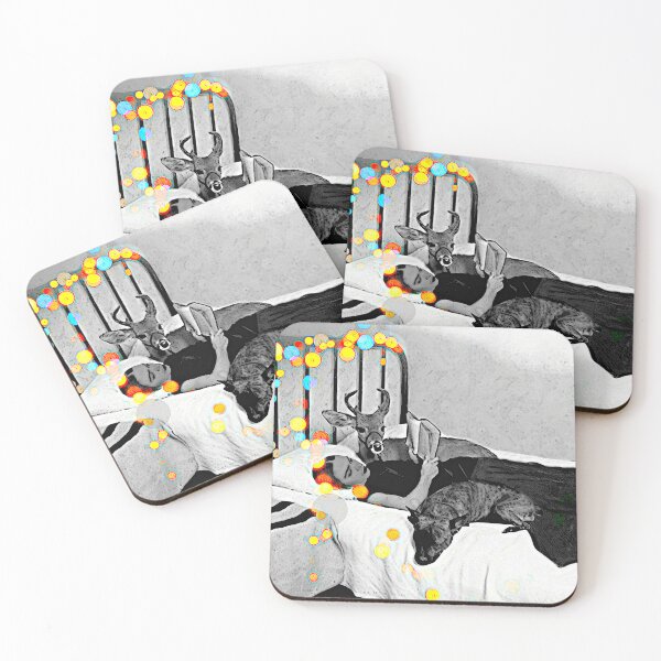 Item preview, Frida, la perra ciervo, en la cama designed and sold by FridaArtGallery.