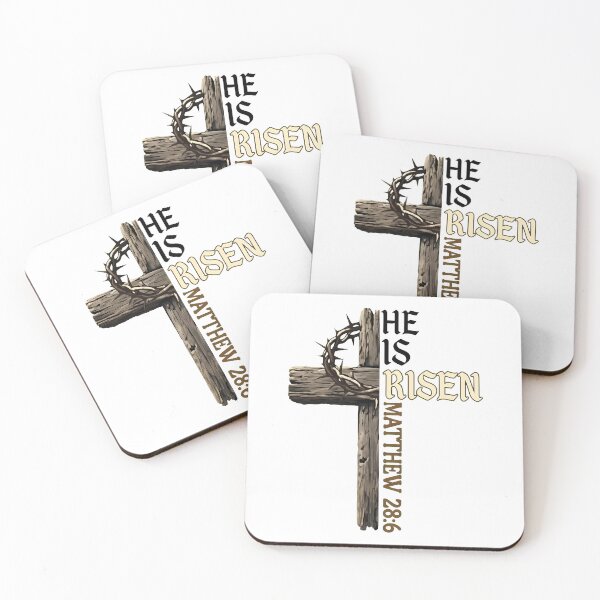 Item preview, He Is Risen Cross with Thorns Matthew 28:6 designed and sold by OlyvieArt.