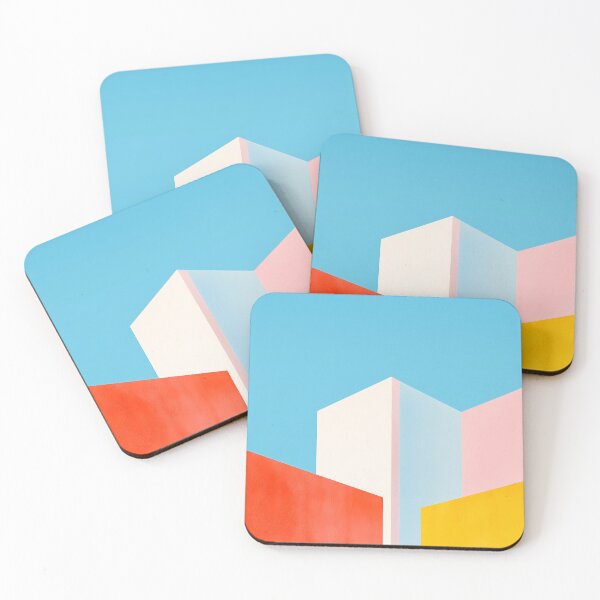 Item preview, Colorful Minimalist Architecture Perspective Poster designed and sold by Mindrender.