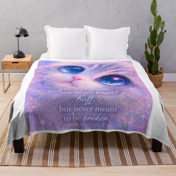 Item preview, Soft Not Weak Cat – Cute Galaxy Kitten Quote Art, Gentle But Strong, Feminine Empowerment Aesthetic designed and sold by SoulInspiredStudios.