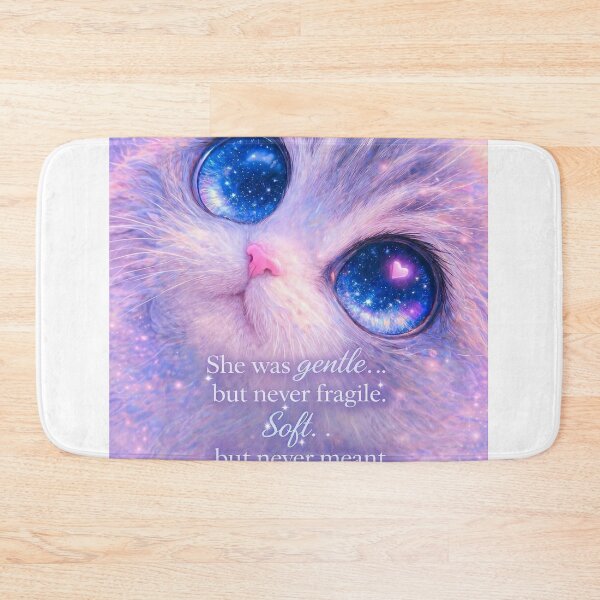 Item preview, Soft Not Weak Cat – Cute Galaxy Kitten Quote Art, Gentle But Strong, Feminine Empowerment Aesthetic designed and sold by SoulInspiredStudios.