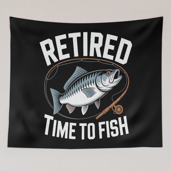 Item preview, Retired Time To Fish Funny Bass Fishing Retro designed and sold by SylviaYLaughlin.