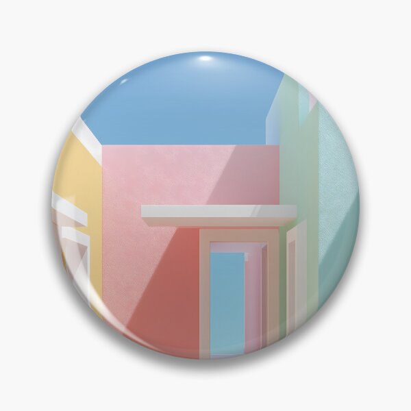 Artikelvorschau, Farbenfrohes Poster zur minimalistischen Architekturperspektive entworfen und verkauft von Mindrender.