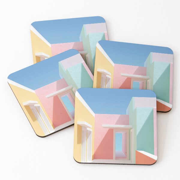 Item preview,  Colorful Minimalist Architecture Perspective Poster designed and sold by Mindrender.