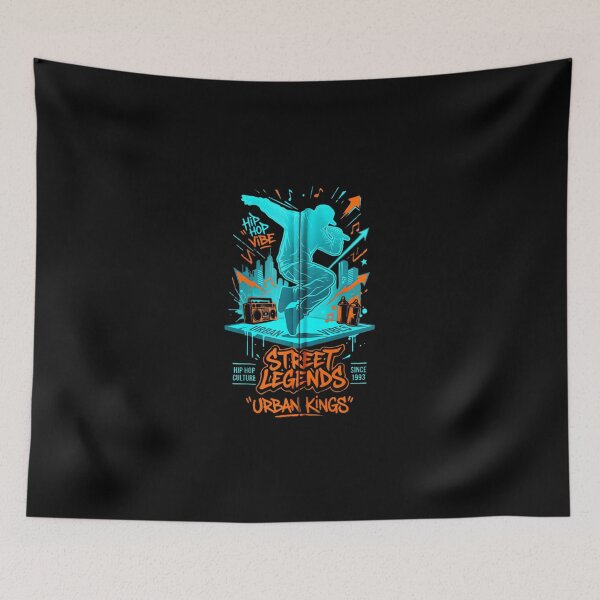 Item preview, Old School Hip Hop Legends Break-dancer Graffiti designed and sold by SylviaYLaughlin.