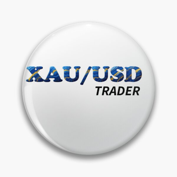Item preview, XAU/USD Gold Trader - Luxury Blue & Gold Marble Typography designed and sold by DriftScents.