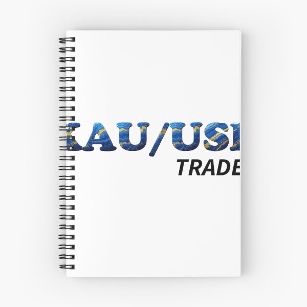 Item preview, XAU/USD Gold Trader - Luxury Blue & Gold Marble Typography designed and sold by DriftScents.